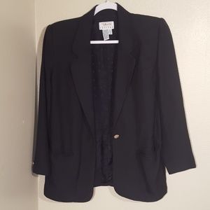 Talbots | petites black blazer 4P
